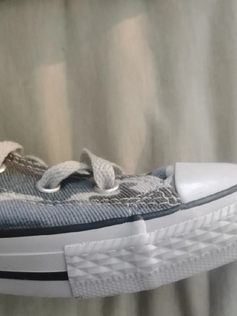 Converse Kids High Top Sneakers in Gray Blue Camo